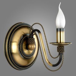 Светильник настенный (бра) классический Kemar Preto P/K/1