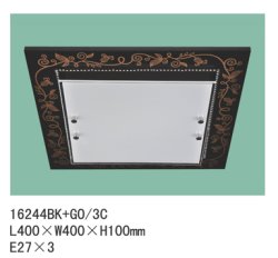 Светильник потолочный TINKO 16244BK+GO/3C