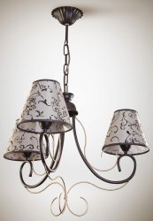 Люстра классическая с абажурами 3026