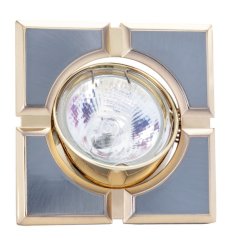 Крапковий світильник Delux HDL 16105R MR16 хром матовий-золото 