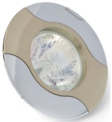 Точечный светильник Delux HDL 16107 MR16 золото матовое-хром