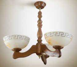 Люстра из натурального дерева N&B Light Грек 330