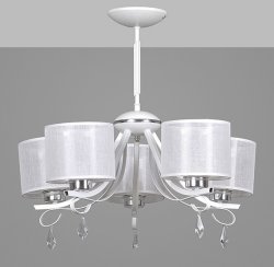 Люстра с абажурами Emibig Ultra white 886/5