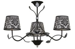 Люстра с абажурами Emibig Merida black 880/3